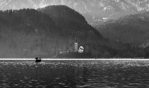metsaperture Lake Bled church