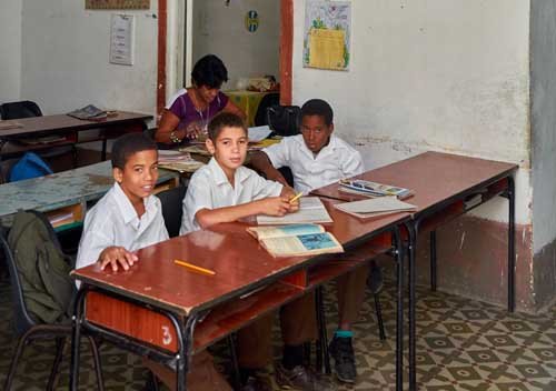 metsaperture Tirinidad students in a classroom